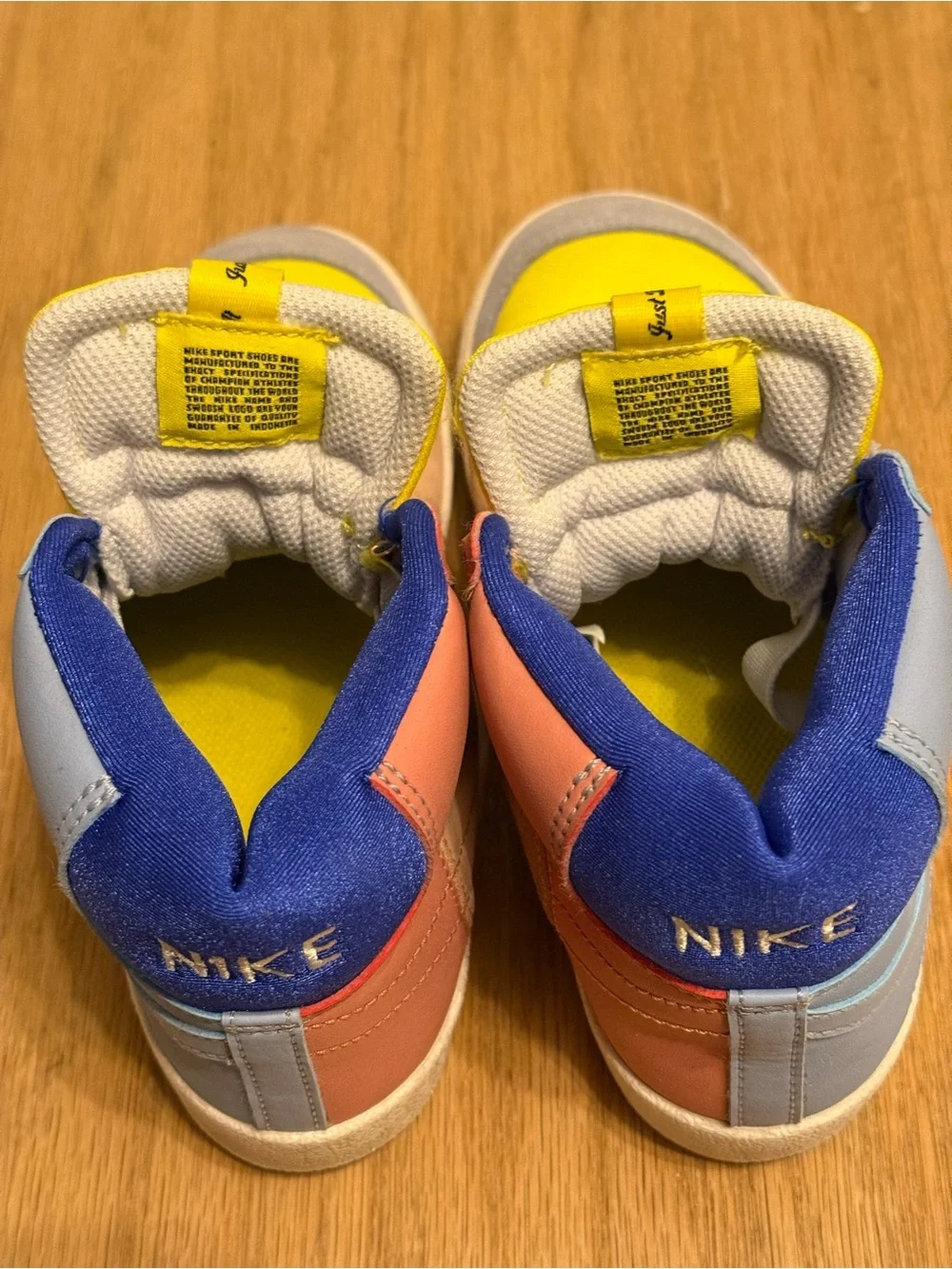 Nike Kids' Multicolor High-Top Sneakers - Yellow/Blue/Pink